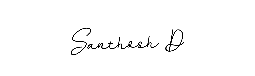 The best way (BallpointsItalic-DORy9) to make a short signature is to pick only two or three words in your name. The name Santhosh D include a total of six letters. For converting this name. Santhosh D signature style 11 images and pictures png