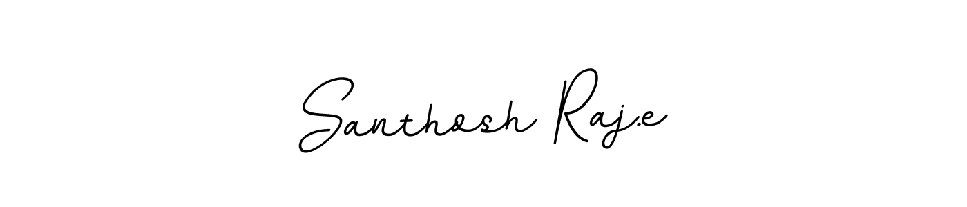 Make a beautiful signature design for name Santhosh Raj.e. With this signature (BallpointsItalic-DORy9) style, you can create a handwritten signature for free. Santhosh Raj.e signature style 11 images and pictures png