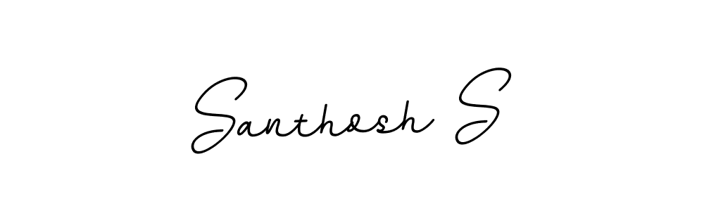 It looks lik you need a new signature style for name Santhosh S. Design unique handwritten (BallpointsItalic-DORy9) signature with our free signature maker in just a few clicks. Santhosh S signature style 11 images and pictures png