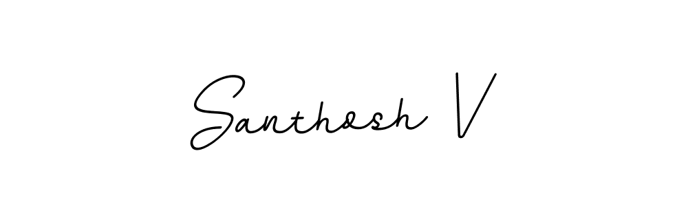 This is the best signature style for the Santhosh V name. Also you like these signature font (BallpointsItalic-DORy9). Mix name signature. Santhosh V signature style 11 images and pictures png