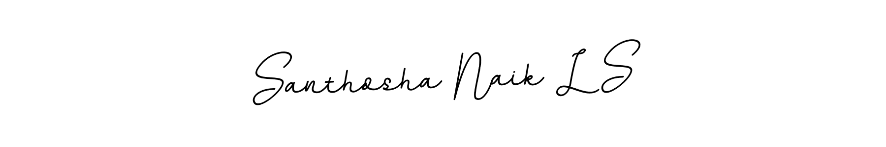 Santhosha Naik L S stylish signature style. Best Handwritten Sign (BallpointsItalic-DORy9) for my name. Handwritten Signature Collection Ideas for my name Santhosha Naik L S. Santhosha Naik L S signature style 11 images and pictures png