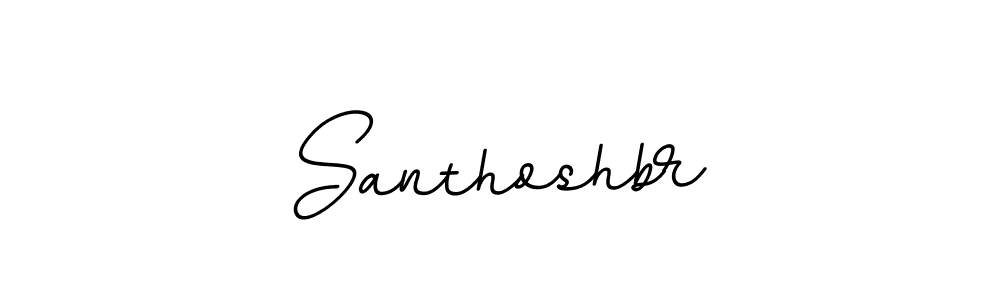 How to make Santhoshbr name signature. Use BallpointsItalic-DORy9 style for creating short signs online. This is the latest handwritten sign. Santhoshbr signature style 11 images and pictures png