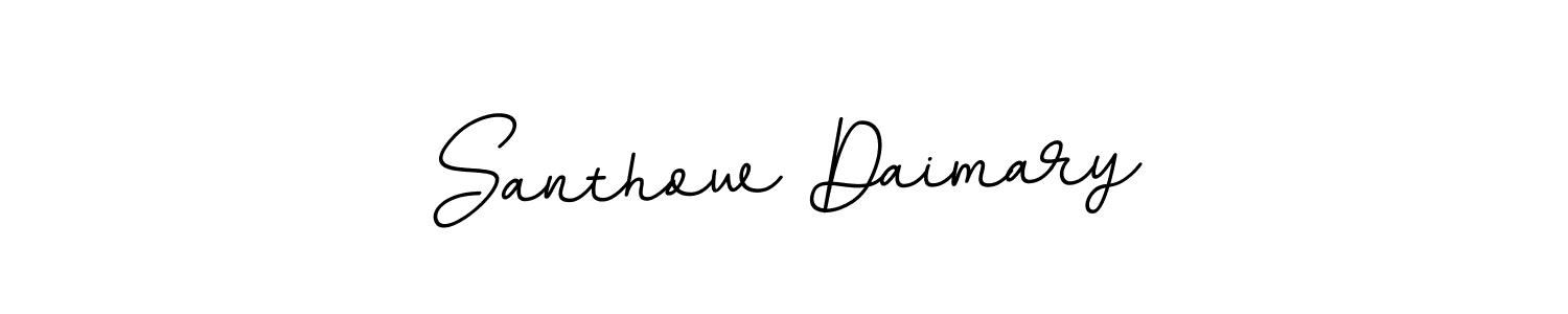 Make a beautiful signature design for name Santhow Daimary. Use this online signature maker to create a handwritten signature for free. Santhow Daimary signature style 11 images and pictures png
