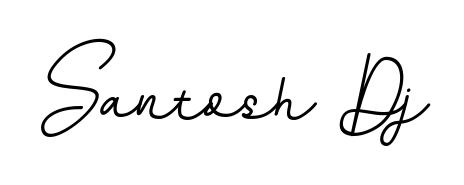 Stand out with a creative autograph for Santosh Dj. The BallpointsItalic-DORy9 styling blends modern aesthetics with classic signature flourishes. Santosh Dj signature style 11 images and pictures png