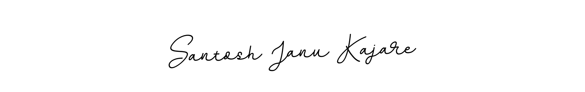 You should practise on your own different ways (BallpointsItalic-DORy9) to write your name (Santosh Janu Kajare) in signature. don't let someone else do it for you. Santosh Janu Kajare signature style 11 images and pictures png