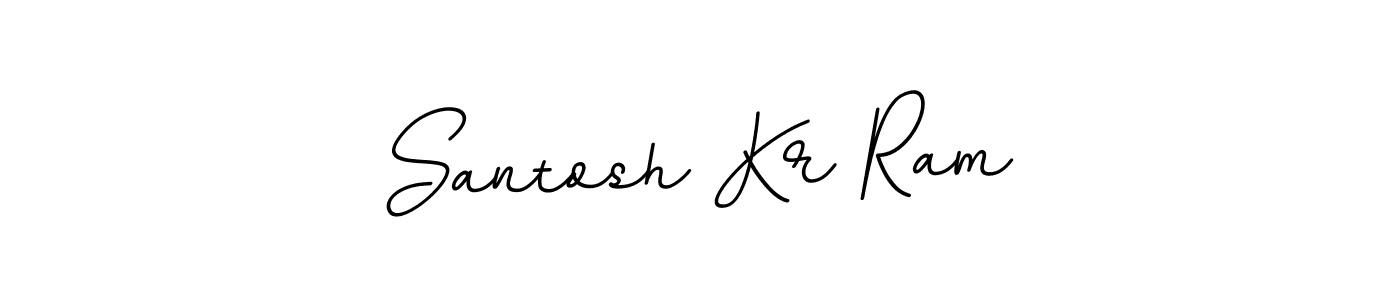 Santosh Kr Ram stylish signature style. Best Handwritten Sign (BallpointsItalic-DORy9) for my name. Handwritten Signature Collection Ideas for my name Santosh Kr Ram. Santosh Kr Ram signature style 11 images and pictures png