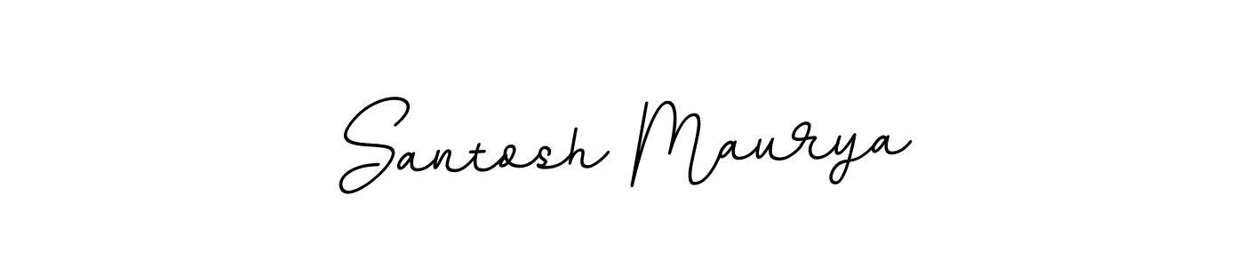 Design your own signature with our free online signature maker. With this signature software, you can create a handwritten (BallpointsItalic-DORy9) signature for name Santosh Maurya. Santosh Maurya signature style 11 images and pictures png