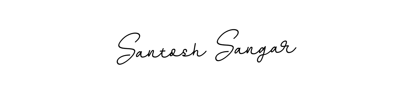 Use a signature maker to create a handwritten signature online. With this signature software, you can design (BallpointsItalic-DORy9) your own signature for name Santosh Sangar. Santosh Sangar signature style 11 images and pictures png