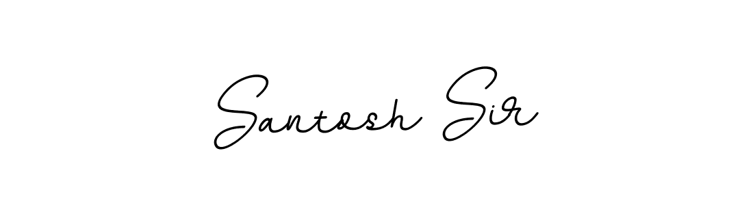 How to make Santosh Sir name signature. Use BallpointsItalic-DORy9 style for creating short signs online. This is the latest handwritten sign. Santosh Sir signature style 11 images and pictures png