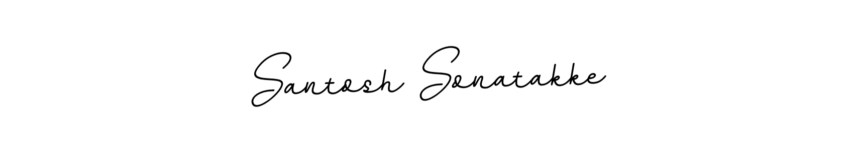 Use a signature maker to create a handwritten signature online. With this signature software, you can design (BallpointsItalic-DORy9) your own signature for name Santosh Sonatakke. Santosh Sonatakke signature style 11 images and pictures png