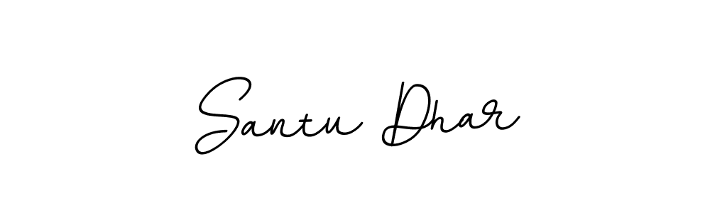 Create a beautiful signature design for name Santu Dhar. With this signature (BallpointsItalic-DORy9) fonts, you can make a handwritten signature for free. Santu Dhar signature style 11 images and pictures png