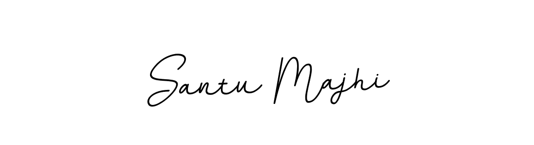 Use a signature maker to create a handwritten signature online. With this signature software, you can design (BallpointsItalic-DORy9) your own signature for name Santu Majhi. Santu Majhi signature style 11 images and pictures png