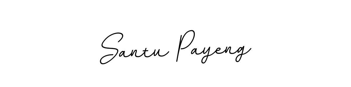 How to make Santu Payeng name signature. Use BallpointsItalic-DORy9 style for creating short signs online. This is the latest handwritten sign. Santu Payeng signature style 11 images and pictures png