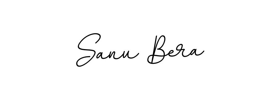 Sanu Bera stylish signature style. Best Handwritten Sign (BallpointsItalic-DORy9) for my name. Handwritten Signature Collection Ideas for my name Sanu Bera. Sanu Bera signature style 11 images and pictures png