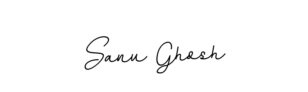 Design your own signature with our free online signature maker. With this signature software, you can create a handwritten (BallpointsItalic-DORy9) signature for name Sanu Ghosh. Sanu Ghosh signature style 11 images and pictures png