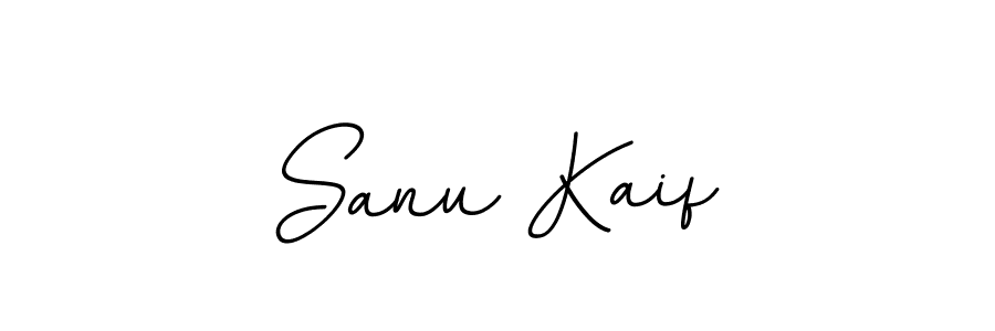 How to make Sanu Kaif name signature. Use BallpointsItalic-DORy9 style for creating short signs online. This is the latest handwritten sign. Sanu Kaif signature style 11 images and pictures png