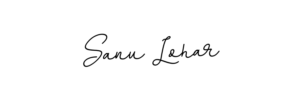 Use a signature maker to create a handwritten signature online. With this signature software, you can design (BallpointsItalic-DORy9) your own signature for name Sanu Lohar. Sanu Lohar signature style 11 images and pictures png