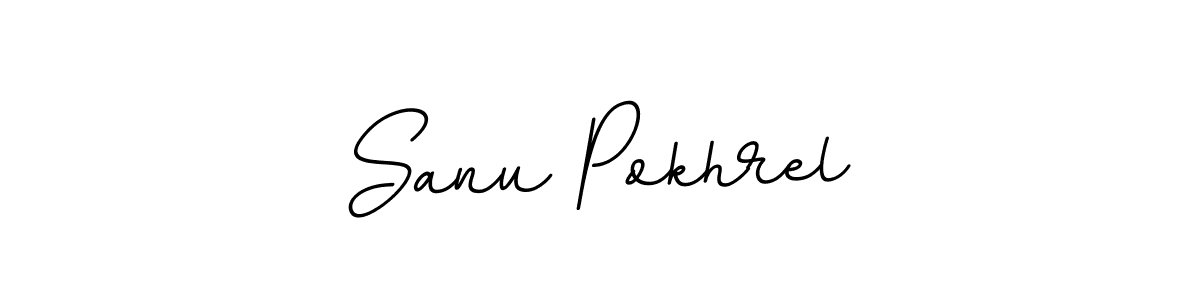 Sanu Pokhrel stylish signature style. Best Handwritten Sign (BallpointsItalic-DORy9) for my name. Handwritten Signature Collection Ideas for my name Sanu Pokhrel. Sanu Pokhrel signature style 11 images and pictures png