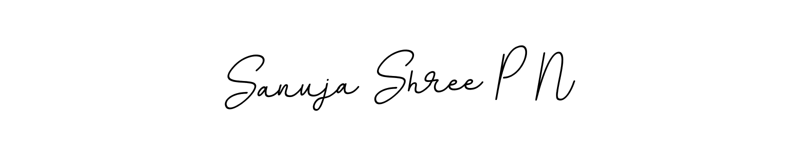 How to Draw Sanuja Shree P N signature style? BallpointsItalic-DORy9 is a latest design signature styles for name Sanuja Shree P N. Sanuja Shree P N signature style 11 images and pictures png