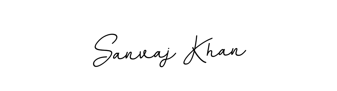 Make a beautiful signature design for name Sanvaj Khan. With this signature (BallpointsItalic-DORy9) style, you can create a handwritten signature for free. Sanvaj Khan signature style 11 images and pictures png