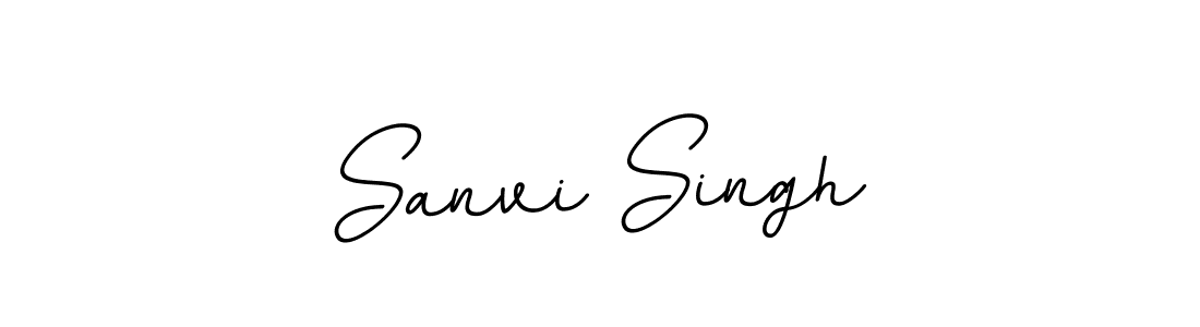 Create a beautiful signature design for name Sanvi Singh. With this signature (BallpointsItalic-DORy9) fonts, you can make a handwritten signature for free. Sanvi Singh signature style 11 images and pictures png