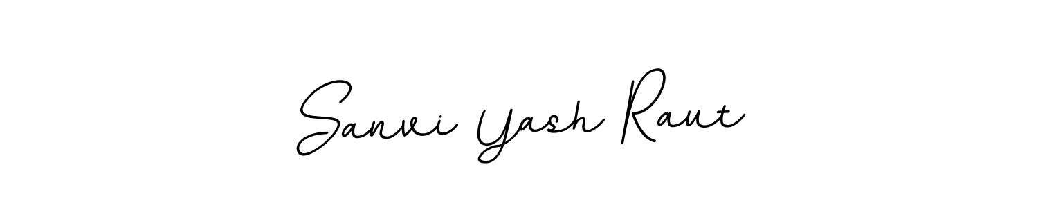 This is the best signature style for the Sanvi Yash Raut name. Also you like these signature font (BallpointsItalic-DORy9). Mix name signature. Sanvi Yash Raut signature style 11 images and pictures png