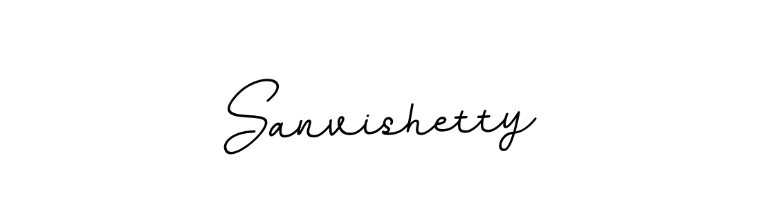 Create a beautiful signature design for name Sanvishetty. With this signature (BallpointsItalic-DORy9) fonts, you can make a handwritten signature for free. Sanvishetty signature style 11 images and pictures png