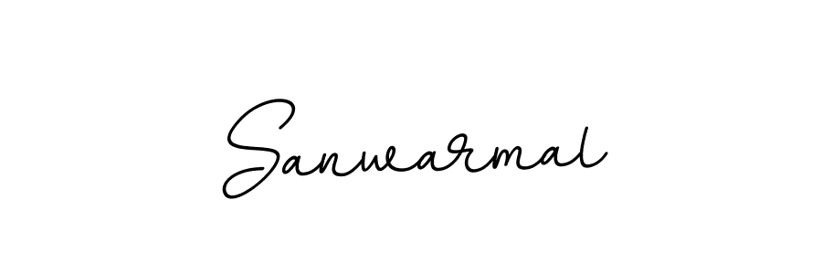 Create a beautiful signature design for name Sanwarmal. With this signature (BallpointsItalic-DORy9) fonts, you can make a handwritten signature for free. Sanwarmal signature style 11 images and pictures png
