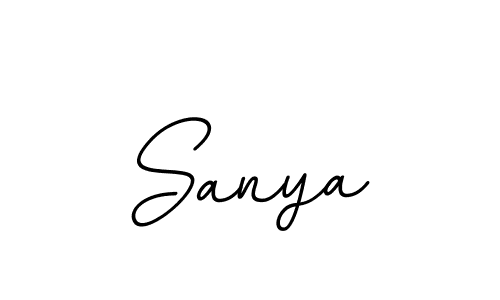 You should practise on your own different ways (BallpointsItalic-DORy9) to write your name (Sanya) in signature. don't let someone else do it for you. Sanya signature style 11 images and pictures png