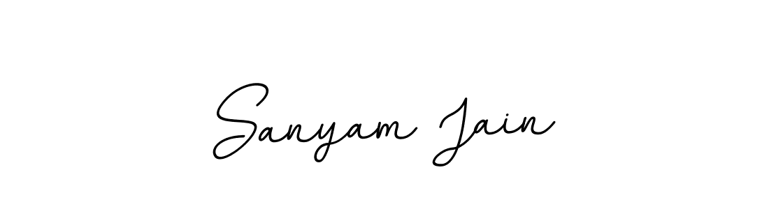 Sanyam Jain stylish signature style. Best Handwritten Sign (BallpointsItalic-DORy9) for my name. Handwritten Signature Collection Ideas for my name Sanyam Jain. Sanyam Jain signature style 11 images and pictures png