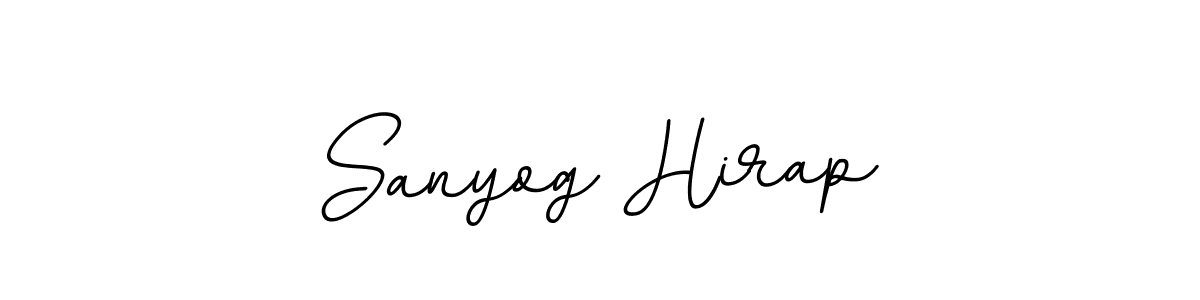 How to make Sanyog Hirap name signature. Use BallpointsItalic-DORy9 style for creating short signs online. This is the latest handwritten sign. Sanyog Hirap signature style 11 images and pictures png