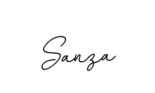 Make a beautiful signature design for name Sanza. With this signature (BallpointsItalic-DORy9) style, you can create a handwritten signature for free. Sanza signature style 11 images and pictures png