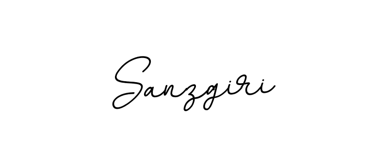 Make a beautiful signature design for name Sanzgiri. With this signature (BallpointsItalic-DORy9) style, you can create a handwritten signature for free. Sanzgiri signature style 11 images and pictures png