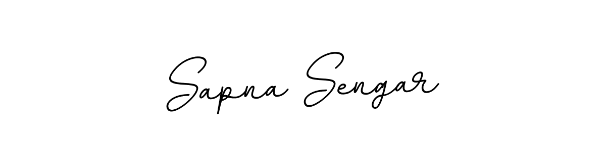 How to make Sapna Sengar name signature. Use BallpointsItalic-DORy9 style for creating short signs online. This is the latest handwritten sign. Sapna Sengar signature style 11 images and pictures png