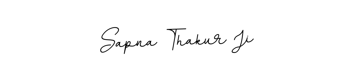 Make a beautiful signature design for name Sapna Thakur Ji. With this signature (BallpointsItalic-DORy9) style, you can create a handwritten signature for free. Sapna Thakur Ji signature style 11 images and pictures png