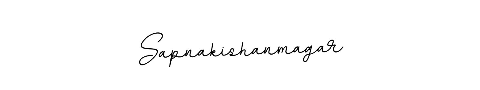 Use a signature maker to create a handwritten signature online. With this signature software, you can design (BallpointsItalic-DORy9) your own signature for name Sapnakishanmagar. Sapnakishanmagar signature style 11 images and pictures png