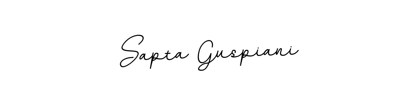 Similarly BallpointsItalic-DORy9 is the best handwritten signature design. Signature creator online .You can use it as an online autograph creator for name Sapta Guspiani. Sapta Guspiani signature style 11 images and pictures png