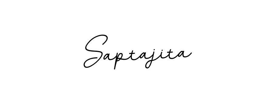 The best way (BallpointsItalic-DORy9) to make a short signature is to pick only two or three words in your name. The name Saptajita include a total of six letters. For converting this name. Saptajita signature style 11 images and pictures png