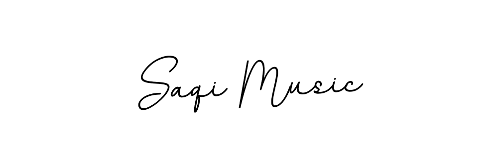 How to make Saqi Music name signature. Use BallpointsItalic-DORy9 style for creating short signs online. This is the latest handwritten sign. Saqi Music signature style 11 images and pictures png