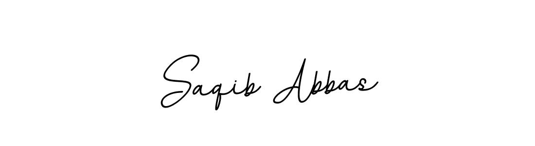 Use a signature maker to create a handwritten signature online. With this signature software, you can design (BallpointsItalic-DORy9) your own signature for name Saqib Abbas. Saqib Abbas signature style 11 images and pictures png