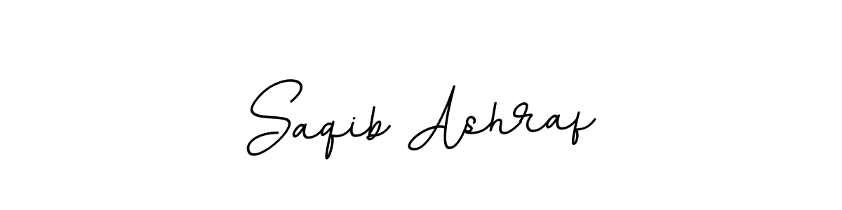 Make a beautiful signature design for name Saqib Ashraf. With this signature (BallpointsItalic-DORy9) style, you can create a handwritten signature for free. Saqib Ashraf signature style 11 images and pictures png