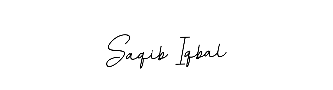 Make a beautiful signature design for name Saqib Iqbal. With this signature (BallpointsItalic-DORy9) style, you can create a handwritten signature for free. Saqib Iqbal signature style 11 images and pictures png