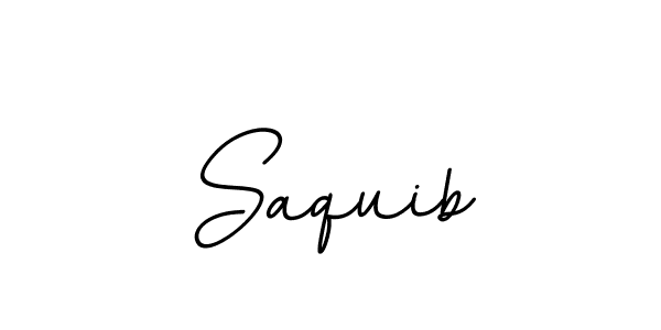 How to make Saquib name signature. Use BallpointsItalic-DORy9 style for creating short signs online. This is the latest handwritten sign. Saquib signature style 11 images and pictures png