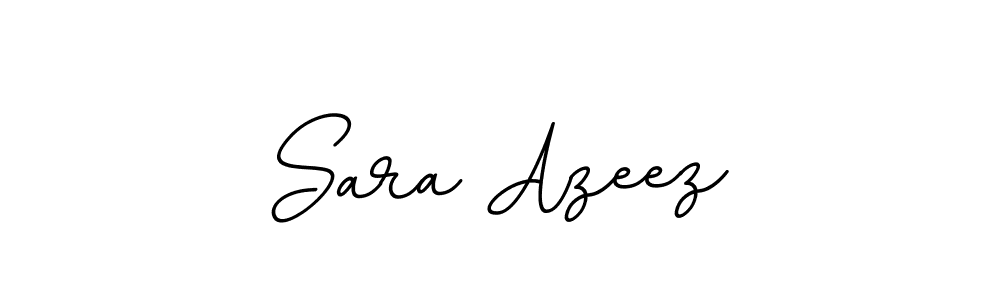 Use a signature maker to create a handwritten signature online. With this signature software, you can design (BallpointsItalic-DORy9) your own signature for name Sara Azeez. Sara Azeez signature style 11 images and pictures png