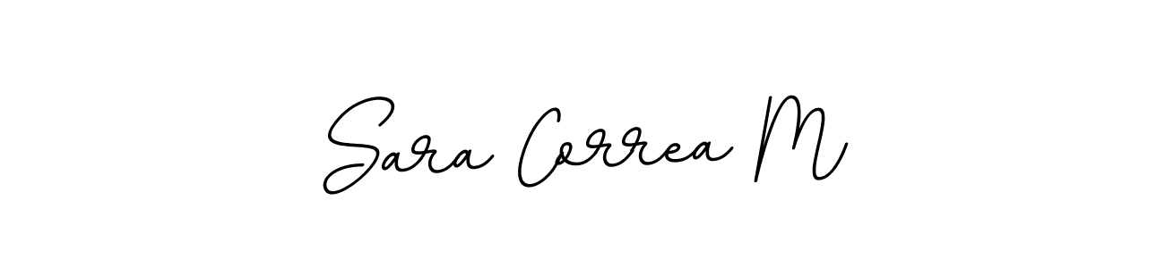 Create a beautiful signature design for name Sara Correa M. With this signature (BallpointsItalic-DORy9) fonts, you can make a handwritten signature for free. Sara Correa M signature style 11 images and pictures png