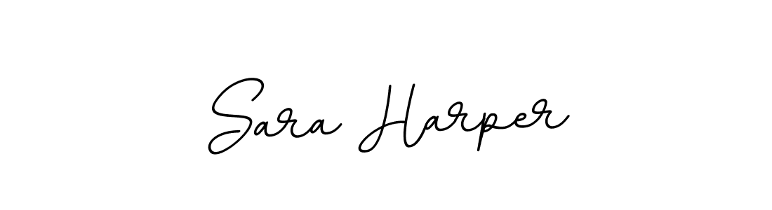 You should practise on your own different ways (BallpointsItalic-DORy9) to write your name (Sara Harper) in signature. don't let someone else do it for you. Sara Harper signature style 11 images and pictures png