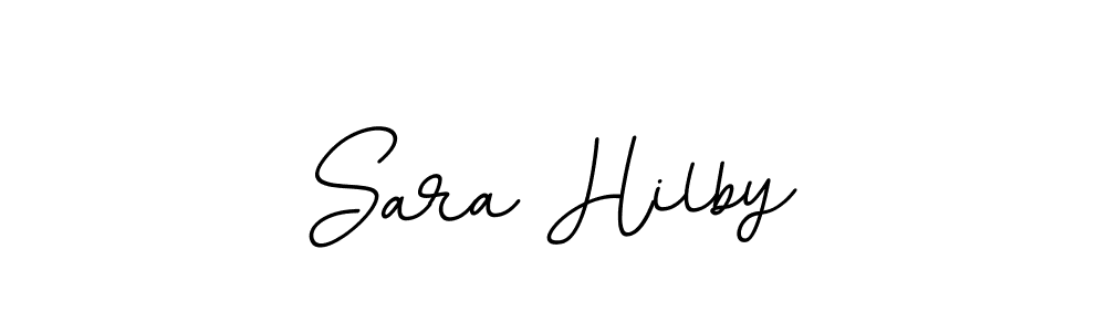 Make a beautiful signature design for name Sara Hilby. With this signature (BallpointsItalic-DORy9) style, you can create a handwritten signature for free. Sara Hilby signature style 11 images and pictures png