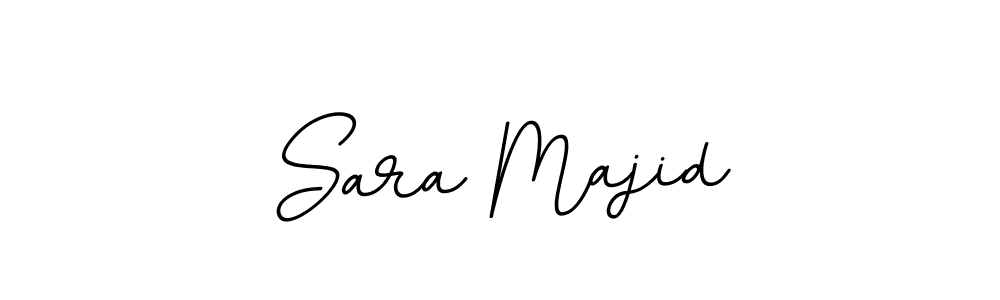 You should practise on your own different ways (BallpointsItalic-DORy9) to write your name (Sara Majid) in signature. don't let someone else do it for you. Sara Majid signature style 11 images and pictures png