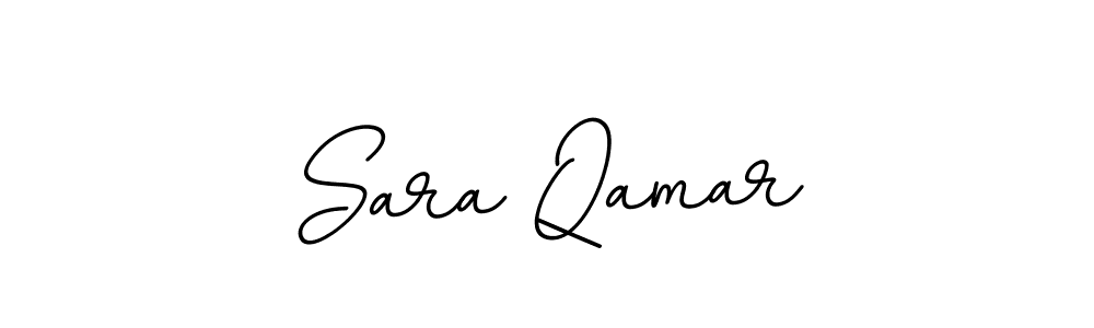 Design your own signature with our free online signature maker. With this signature software, you can create a handwritten (BallpointsItalic-DORy9) signature for name Sara Qamar. Sara Qamar signature style 11 images and pictures png