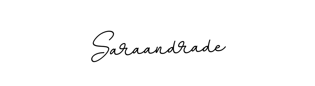 Create a beautiful signature design for name Saraandrade. With this signature (BallpointsItalic-DORy9) fonts, you can make a handwritten signature for free. Saraandrade signature style 11 images and pictures png